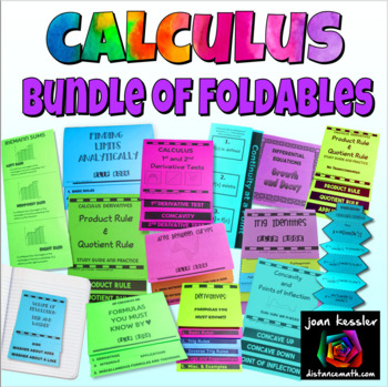 Preview of Calculus Foldables Big Bundle
