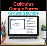 Calculus Google Forms Growing Bundle