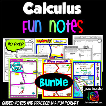 Preview of Calculus FUN Notes Bundle