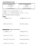 Calculus: Implicit Differentiation and Related Rates NOTES and HW