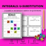 Calculus Integrals: U-substitution Math Bingo Review Game