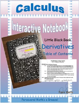 Preview of Calculus Interactive Notebook 2: Derivatives