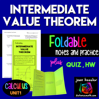 Preview of Calculus Intermediate Value Theorem