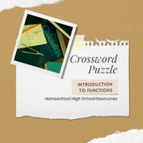 Calculus Intro to Functions Crossword Puzzle