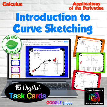 Preview of Calculus  Curve Sketching Introduction Digital Cards