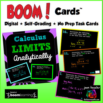 Preview of Calculus Limits Analytically with BOOM Cards  