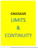Calculus Limits & Continuity Bundle