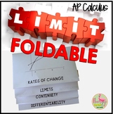 Limits Continuity and Differentiability Foldable (Unit 1 C