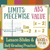 105 Limits of Piecewise, Absolute Value, Step Functions: Calculus