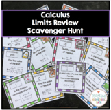 Calculus Limits Review Scavenger Hunt