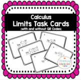 Calculus Limits Task Cards with and Without QR Codes