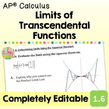 transcendental limits functions calculus lesson unit preview