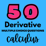 Calculus Multiple Choice Derivative Questions
