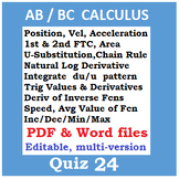 Calculus Quiz 24