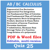 Calculus Quiz 25