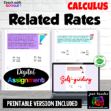 Calculus Related Rates Digital plus Print