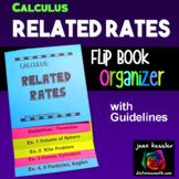 Calculus Related Rates Flip Book Foldable Organizer