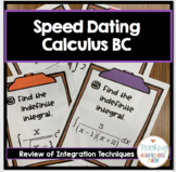 Calculus Review of Integration Techniques Speed Dating