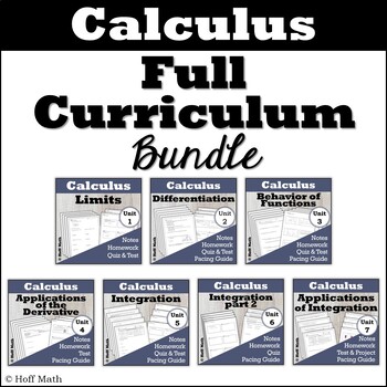 Preview of Calculus Full Curriculum BUNDLE