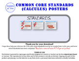 Calculus Standards Posters (AP Calculus)