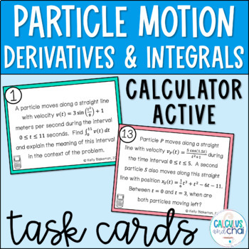 Preview of Calculus Straight Line Motion