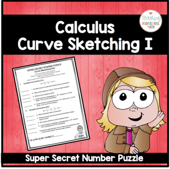 Calculus Super Secret Number Puzzle - Curve Sketching