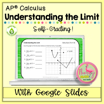 Preview of Calculus Understanding the Limit Google Quiz
