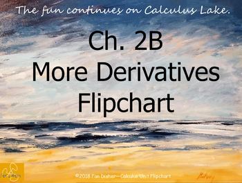 Preview of Calculus Ch. 2B: More Derivatives Unit Flipchart