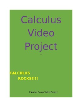 Preview of Calculus Video Project