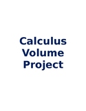 Calculus Volume Project