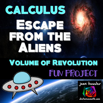 Preview of Calculus Volume of Revolution Fun Escape Project