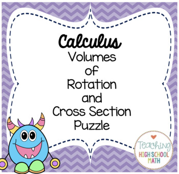 Preview of Calculus Volumes of 3D Solids of Rotation and Cross-Section Puzzle