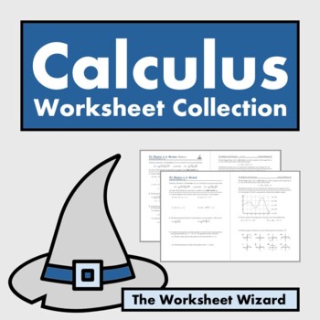 Preview of Calculus Worksheet Collection