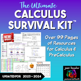 Calculus Survival Kit over 95 pages of References for Calculus and PreCalculus