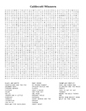 Caldecott Winners Word Search