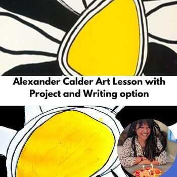 Preview of Alexander Calder Art Lesson Fleur Art History PreK 1st 2nd 3rd Grade