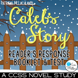 Caleb's Story Novel Study and Book Test