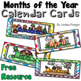 Months of the Year Calendar Cards FREE