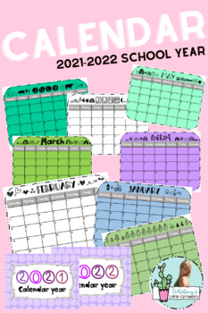 Preview of Calendar 2021-2022 School Year