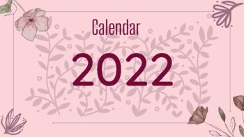 Preview of Calendar 2022