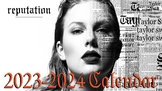 Calendar 2023-2024 Editable - Taylor Swift Reputation Theme