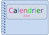 Calendar 2024 - French digital calendars.