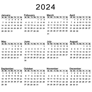 Calendar 2024 Set 1 By Teacher Manda You And Art 