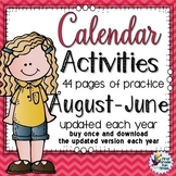 Calendar Activities and Skills