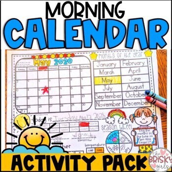 Preview of Calendar Activities First Grade 2024-2025