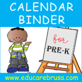 Calendar Binder for Pre-K