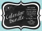 Teacher Binder Calendar Bundle