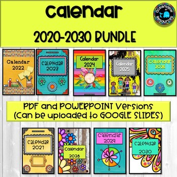 Preview of Calendar Bundle 2021-2030