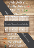 Calendar Bundle (Wooden Themed)