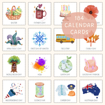 Preview of Calendar Cards